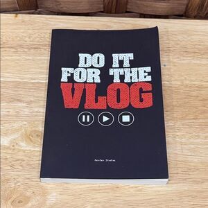 Black 'Do It For The Vlog' Notebook Planner